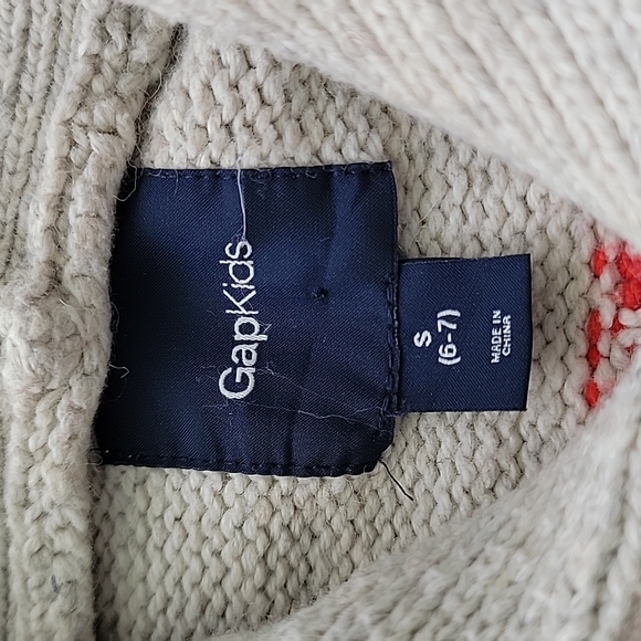 Gap Free Style Shawl Collar Cardigan Sweater Kids Unisex Wool - Picture 7 of 8